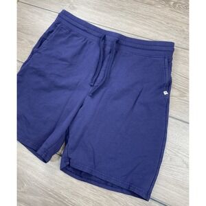 Pact Men's 7" Inseam Drawstring Comfort Sweat Shorts Blue Size Large
